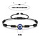 VIBILIA 2 Pcs Evil Eye Bracelets 7 Knot Lucky Bracelet Adjustable String Amulet for Women Men Black