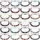 Sureio 24 Pieces VSCO Bracelets for Friendship Bracelets Woven Braided for Women and Men Boho Adjustable Ethnic Tribal Rope String