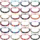 Sureio 24 Pieces VSCO Bracelets for Friendship Bracelets Woven Braided for Women and Men Boho Adjustable Ethnic Tribal Rope String