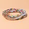 COLORFUL BLING 56pcs Handmade Bohemian Stackable Bead Bracelets Set for Women Layered Stretch Bangles Bracelets Boho Multicolor Seed Vaction Wristbands Jewelrycolorful