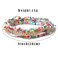 COLORFUL BLING 56pcs Handmade Bohemian Stackable Bead Bracelets Set for Women Layered Stretch Bangles Bracelets Boho Multicolor Seed Vaction Wristbands Jewelrycolorful