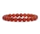 Adabele Real Natural Carnelian Red Agate Gemstone Beaded Bracelet 7 inch Stretch Chakra Red Gems Stones Healing Crystal Energy Quartz Rock GB829