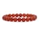 Adabele Real Natural Carnelian Red Agate Gemstone Beaded Bracelet 7 inch Stretch Chakra Red Gems Stones Healing Crystal Energy Quartz Rock GB829