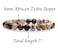Angelstones Handmade Natural African Zebra Jasper Healing Gemstone 8mm Round Beads Stretch Crystal Bracelet 7 Inch Unisex