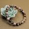 Angelstones Handmade Natural African Zebra Jasper Healing Gemstone 8mm Round Beads Stretch Crystal Bracelet 7 Inch Unisex