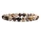 Angelstones Handmade Natural African Zebra Jasper Healing Gemstone 8mm Round Beads Stretch Crystal Bracelet 7 Inch Unisex