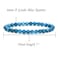 Angelstones Handmade Natural Blue Green Apatite Healing Gemstone 6mm Round Beads Stretch Crystal Bracelet 7 Inch Unisex