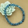 Angelstones Handmade Natural Blue Green Apatite Healing Gemstone 6mm Round Beads Stretch Crystal Bracelet 7 Inch Unisex
