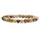 Angelstones Handmade Natural Crazy Lace Agate Healing Gemstone 6mm Round Beads Stretch Crystal Bracelet 7 Inch Unisex