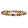 Angelstones Handmade Natural Crazy Lace Agate Healing Gemstone 6mm Round Beads Stretch Crystal Bracelet 7 Inch Unisex