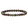 Angelstones Handmade Natural Dragon Blood Jasper Healing Gemstone 6mm Round Beads Stretch Crystal Bracelet 7 Inch Unisex