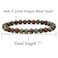 Angelstones Handmade Natural Dragon Blood Jasper Healing Gemstone 6mm Round Beads Stretch Crystal Bracelet 7 Inch Unisex