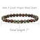 Angelstones Handmade Natural Dragon Blood Jasper Healing Gemstone 6mm Round Beads Stretch Crystal Bracelet 7 Inch Unisex