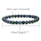 Angelstones Handmade Natural Lapis Chrysocolla Healing Gemstone 6mm Round Beads Stretch Crystal Bracelet 7 Inch Unisex