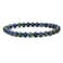 Angelstones Handmade Natural Lapis Chrysocolla Healing Gemstone 6mm Round Beads Stretch Crystal Bracelet 7 Inch Unisex