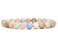 Angelstones Handmade Natural Morganite Beryl Aquamarine Healing Gemstone 8mm Round Beads Stretch Crystal Bracelet 7 Inch Unisex