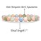 Angelstones Handmade Natural Morganite Beryl Aquamarine Healing Gemstone 8mm Round Beads Stretch Crystal Bracelet 7 Inch Unisex