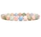 Angelstones Handmade Natural Morganite Beryl Aquamarine Healing Gemstone 8mm Round Beads Stretch Crystal Bracelet 7 Inch Unisex