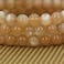 Angelstones Handmade Natural Red Sunstone Healing Gemstone 6mm Round Beads Stretch Crystal Bracelet 7 Inch Unisex