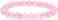 Angelstones Handmade Natural Rose Quartz Healing Gemstone 8mm Round Beads Stretch Crystal Bracelet 7 Inch Unisex