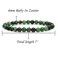 Angelstones Handmade Natural Ruby In Zoisite Healing Gemstone 6mm Round Beads Stretch Crystal Bracelet 7 Inch Unisex