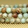 Angelstones Handmade Natural Serpentine Healing Gemstone 6mm Round Beads Stretch Crystal Bracelet 7 Inch Unisex
