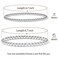 Badu Silver Plated Beaded Bracelets for Women Silver Plated Bracelet Stretchable Adjustable Bracelet
