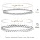 Badu Silver Plated Beaded Bracelets for Women Silver Plated Bracelet Stretchable Adjustable Bracelet