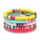 boderier Heishi Bracelet Set Stack Rainbow Vinyl Disc Bead Surfer Stretch Bracelet Summer Beach Bracelet Jewelry 5