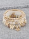 COLORFUL BLING Bohemian Bracelets for Women Gold Beaded Stackable Stretch Bracelet Set Butterfly Elastic Multilayer Colorful Charm Bracelets Summer Beach JewelryLight Beige