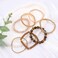 IDEAJOY Bohemian Brown Beaded Bracelets for Women 7Pcs Stackable Tiger Eye Beads Natural Stone Stretch Bracelets Multilayered Gemstone Clay Heishi Glass Beads Bracelet Set Boho Jewelry Gift for Women