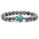 Caiyao 8mm Turquoise Sea Turtles Beads Bracelet Elastic Stretch Bracelet for Women MenGrey