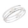 Caiyao Imitition Pearl Stretch Bracelet Layers Stackable Bangle Bracelet Crystals Pearl Elastic Wristband for Women Wedding JewelrySytle 9 Silver