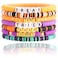 CCINPPY Friendship Bracelets Trendy Heishi Clay Bead Bracelets Stack Gold Beaded Stretch Bracelets for Women Boho Stackable Bracelets Bulk Cute Preppy Jewelry Halloween