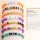CCINPPY Friendship Bracelets Trendy Heishi Clay Bead Bracelets Stack Gold Beaded Stretch Bracelets for Women Boho Stackable Bracelets Bulk Cute Preppy Jewelry Halloween