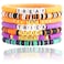 CCINPPY Friendship Bracelets Trendy Heishi Clay Bead Bracelets Stack Gold Beaded Stretch Bracelets for Women Boho Stackable Bracelets Bulk Cute Preppy Jewelry Halloween