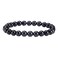 Cherry Tree Collection Small Medium Large Sizes Gemstone Beaded Bracelets For Women and Men 6mm Round Beads Black Agate Small
