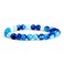 Cherry Tree Collection Small Medium Large Sizes Gemstone Beaded Bracelets For Women and Men 6mm Round Beads Lace Agate Blue Medium