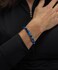 Cherry Tree Collection Small Medium Large Sizes Gemstone Beaded Bracelets For Women and Men 6mm Round Beads Lace Agate Blue Medium