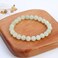 Cherry Tree Collection Natural Semi Precious Gemstone Beaded Stretch Bracelet 8mm Round Beads 7 Prehnite