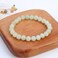 Cherry Tree Collection Natural Semi Precious Gemstone Beaded Stretch Bracelet 8mm Round Beads 7 Prehnite