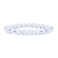 Cherry Tree Collection Natural Semi Precious Gemstone Beaded Stretch Bracelet 8mm Round Beads Clear Quartz Faceted