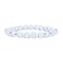 Cherry Tree Collection Natural Semi Precious Gemstone Beaded Stretch Bracelet 8mm Round Beads Clear Quartz Faceted