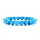 Cherry Tree Collection Semi Precious Gemstone Beaded Stretch Bracelet 8mm Round Beads Blue Turquoise Howlite
