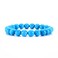 Cherry Tree Collection Semi Precious Gemstone Beaded Stretch Bracelet 8mm Round Beads Blue Turquoise Howlite