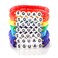 Miss Rabbit Colorful Heishi Surfer Bracelets Set for Women Stackable Rainbow Polymer Clay Disc Beaded Stretch Bracelets Multilayered Friendship Bracelets Boho Summer Beach Jewelry Cheer Gift Bulk for