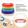Miss Rabbit Colorful Heishi Surfer Bracelets Set for Women Stackable Rainbow Polymer Clay Disc Beaded Stretch Bracelets Multilayered Friendship Bracelets Boho Summer Beach Jewelry Cheer Gift Bulk for