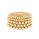Cryshimmer 5 Pcs Gold Bead Bracelet Set for Women Gold Plated Bead Ball Stretch Elastic Bracelet