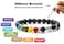 Doitory Men Women 8mm Lava Rock 7 Chakra Beads Chakra Bracelet Braided Rope Natural Stone Yoga Bracelet Bangle
