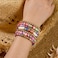 Elegance 11 designs Colorful Heishi Beaded Bracelets For Women Polymer Clay Surfer Stackable Beads Boho Bracelet Summer Beach Jewelry Set